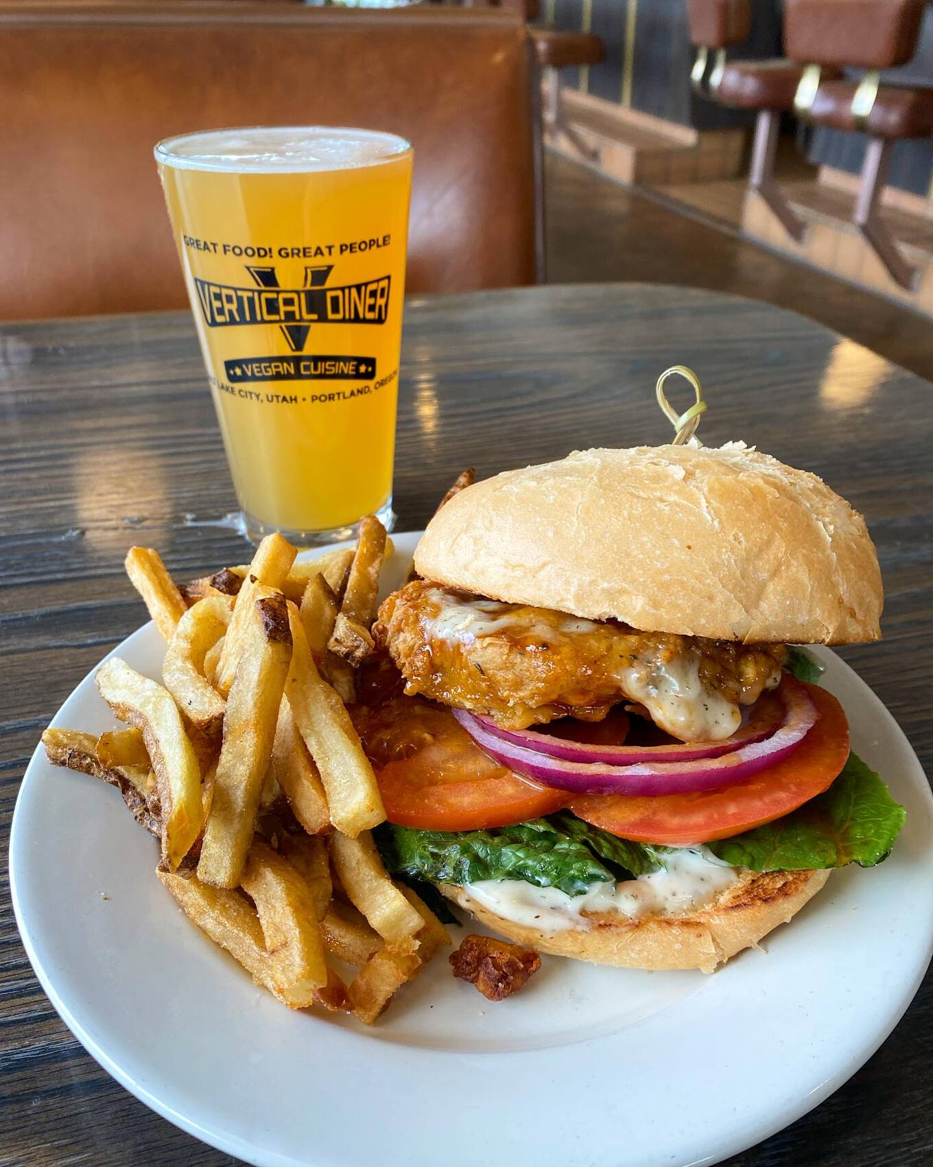 Vertical Diner Chicken Sandwich